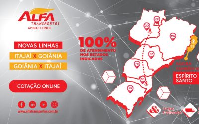 Novas linhas Itajaí X Goiânia