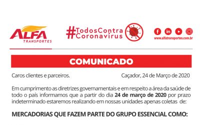 Comunicado Alfa Transportes