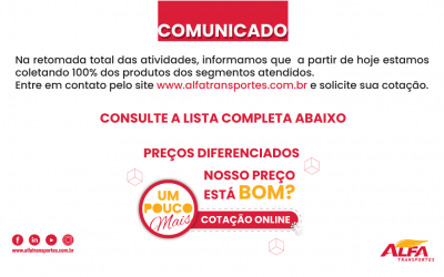 Retomada total Alfa Transportes