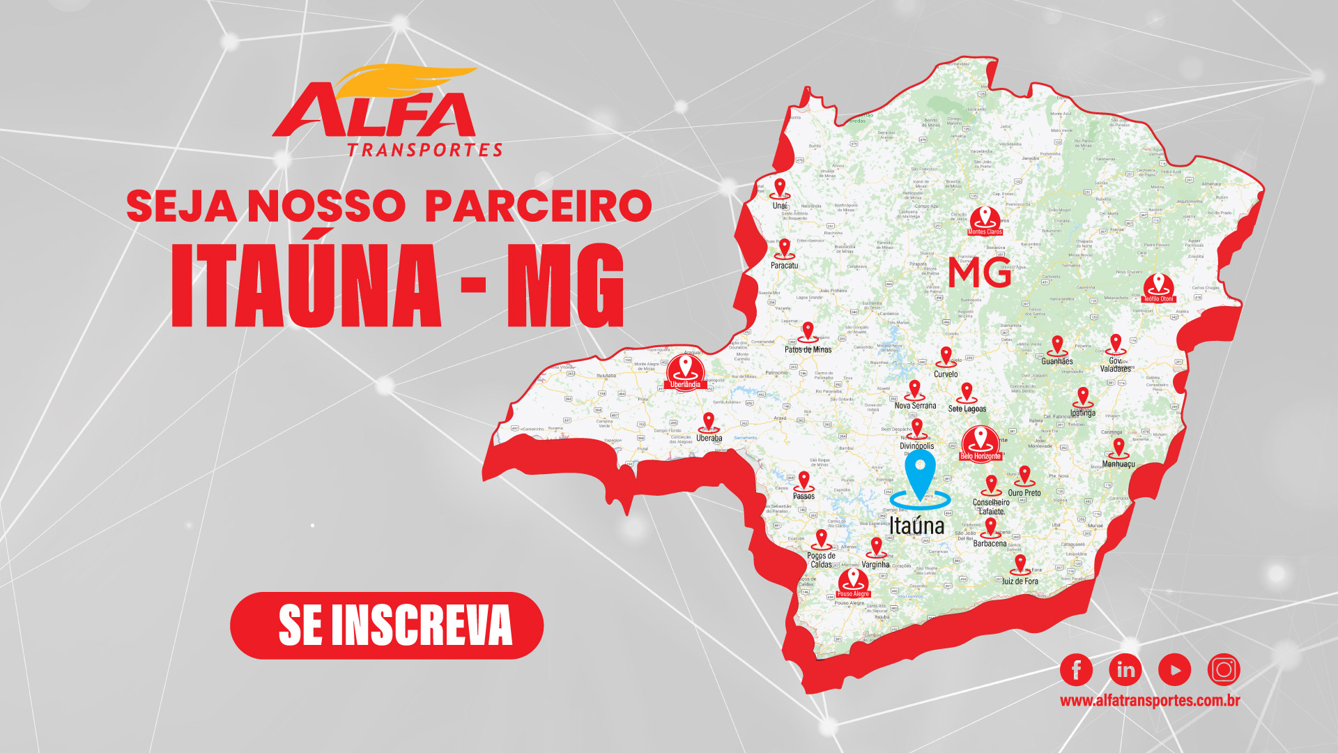 Campanha-Expansão-Itauna-MG Alfa transportes