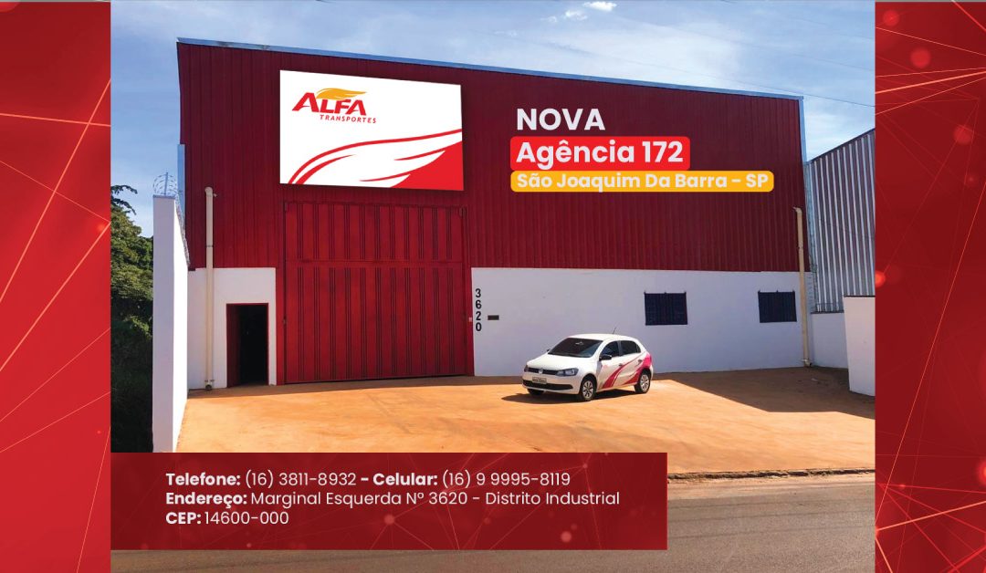 Nova unidade 172 São Joaquim da Barra- SP